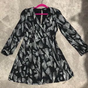 Express Faux Wrap Dress